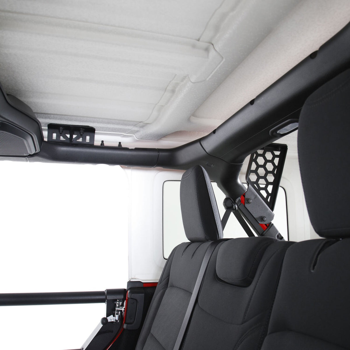5910013T SRM Roll Bar Mounting Kit Jeep JLU Mount Textured Black 2018-2026 Jeep Wrangler Go Rhino