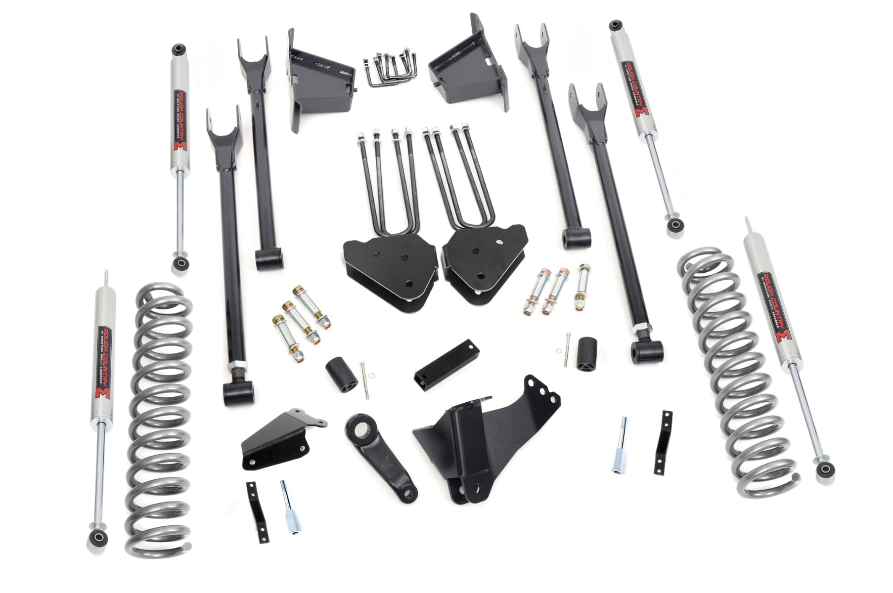 8 Inch Lift Kit 4 Link RR Blocks M1 Ford F-250/F-350 Super Duty (05-07) Rough Country