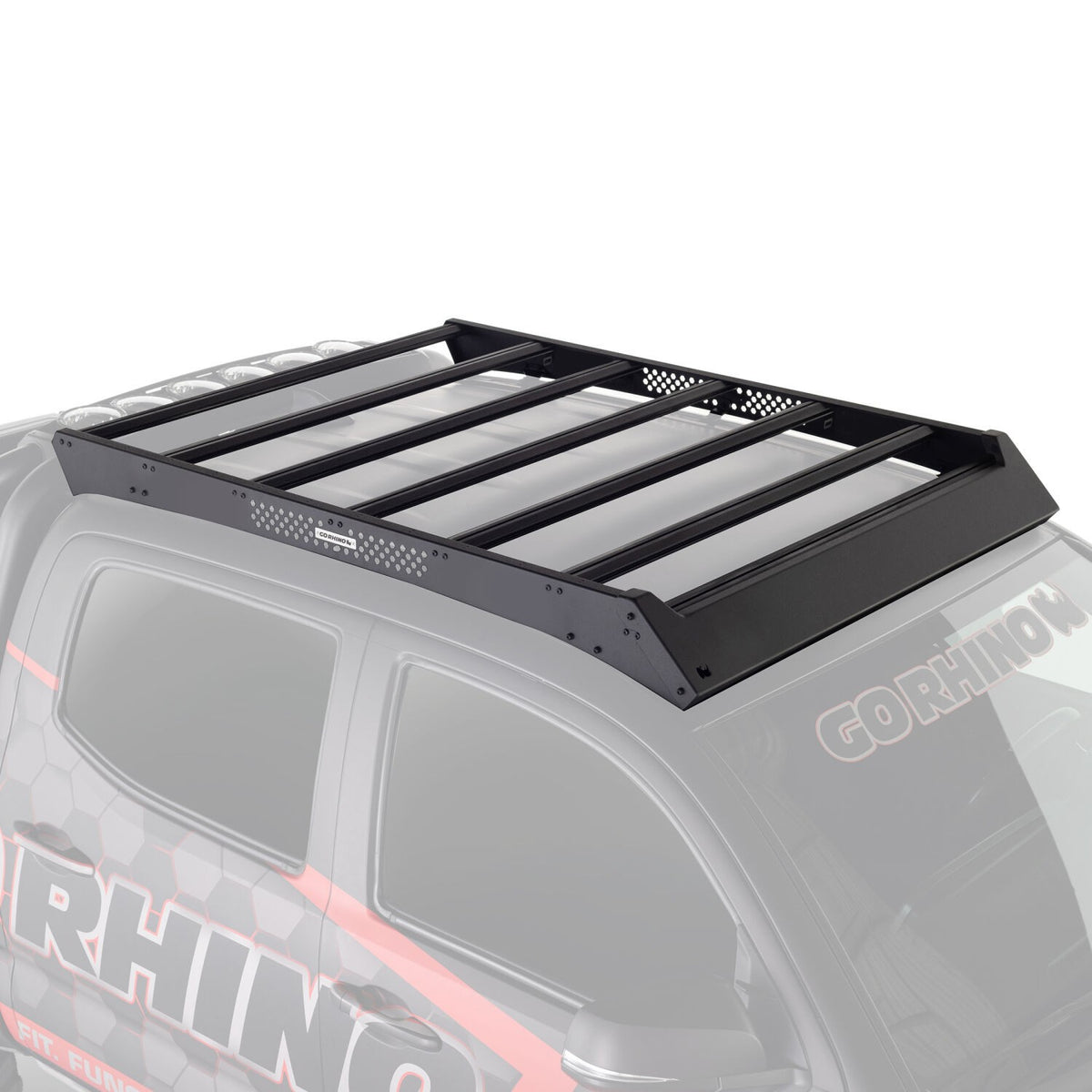 Ceros Low Profile Roof Rack Textured Black 2016-2023 Toyota Tacoma Go Rhino