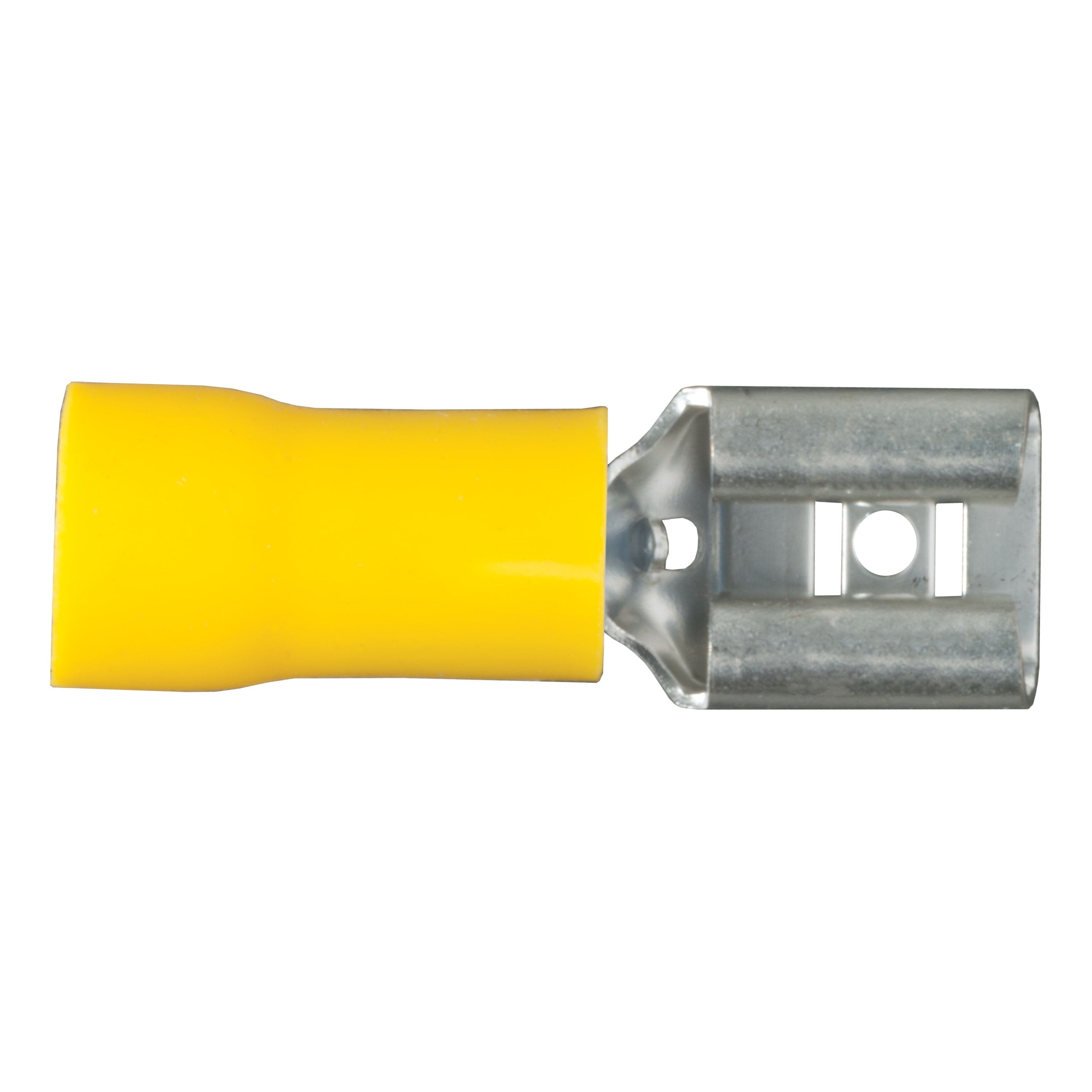 CURT 12-10 Gauge Yellow Vinyl-Insulated Female Wire Quick Connectors, 100-Pack Model 59593