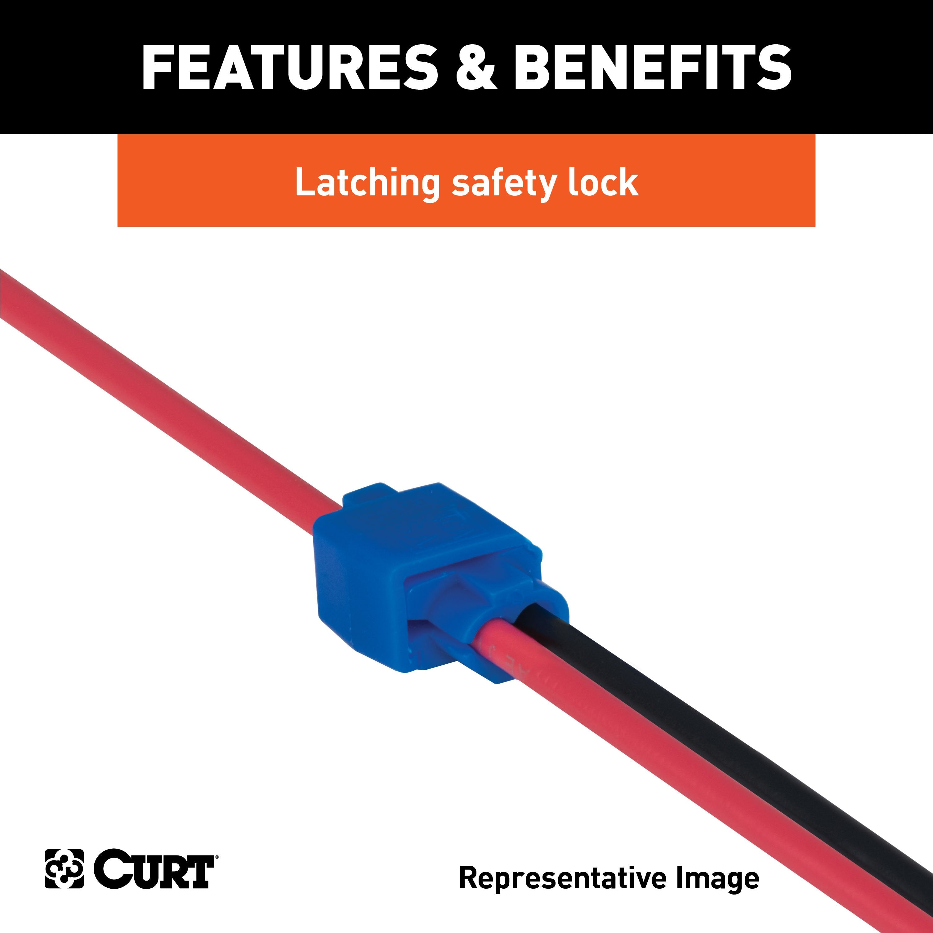 CURT 18-14 Gauge White Scotch Snap Lock Wire Connectors, 100-Pack Model 59906