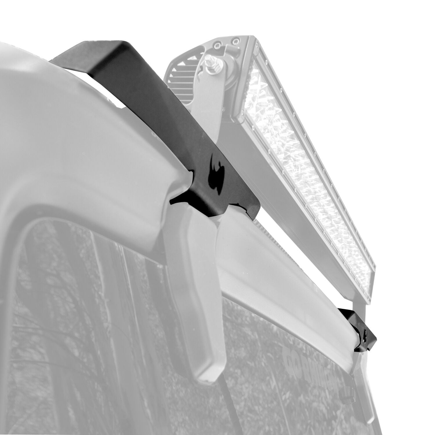 XE Hard Top Light Mount Single Cube 3 Inch x 3 Inch dual cube Textured Black 2018-2026 Jeep Wrangler JL 2020-2025 Jeep Gladiator Go Rhino