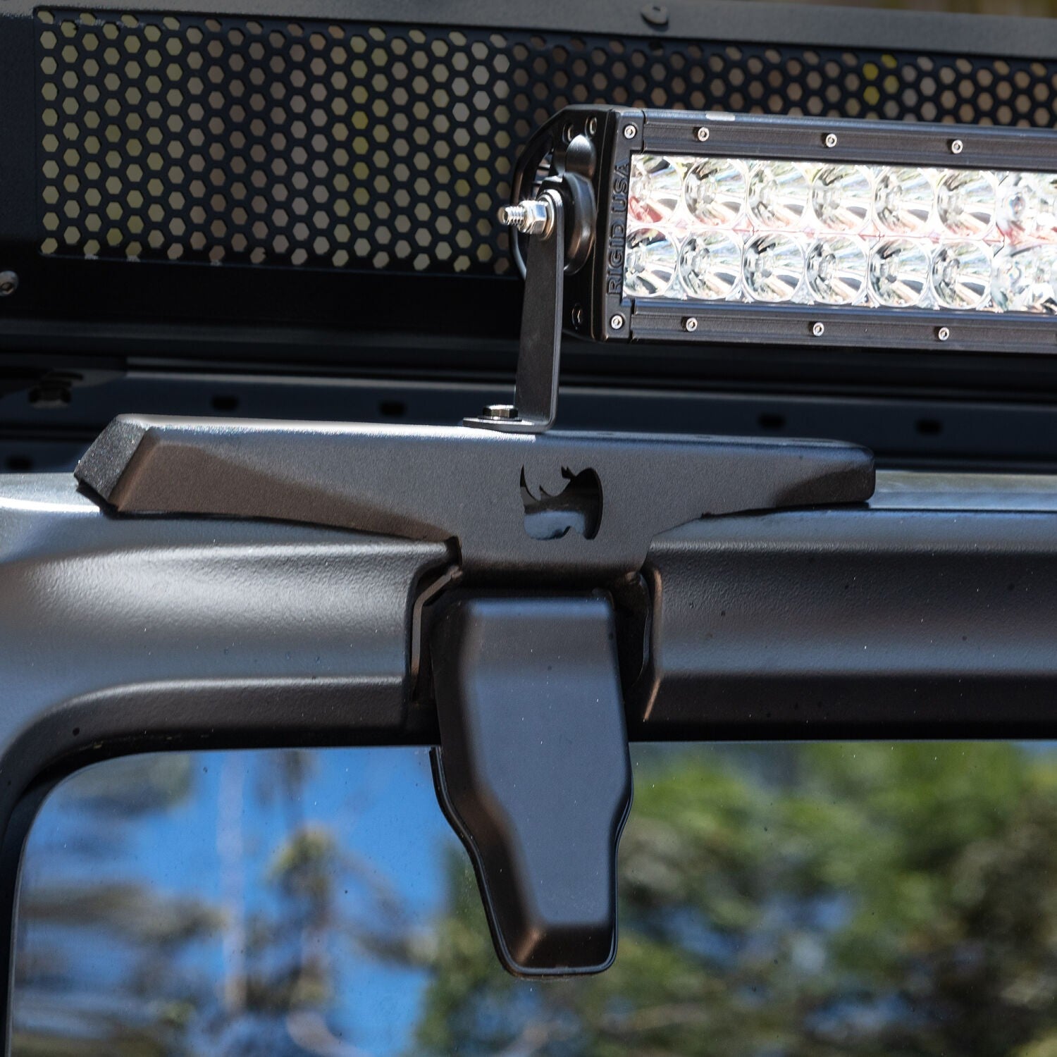 XE Hard Top Light Mount Single Cube 3 Inch x 3 Inch dual cube Textured Black 2018-2026 Jeep Wrangler JL 2020-2025 Jeep Gladiator Go Rhino