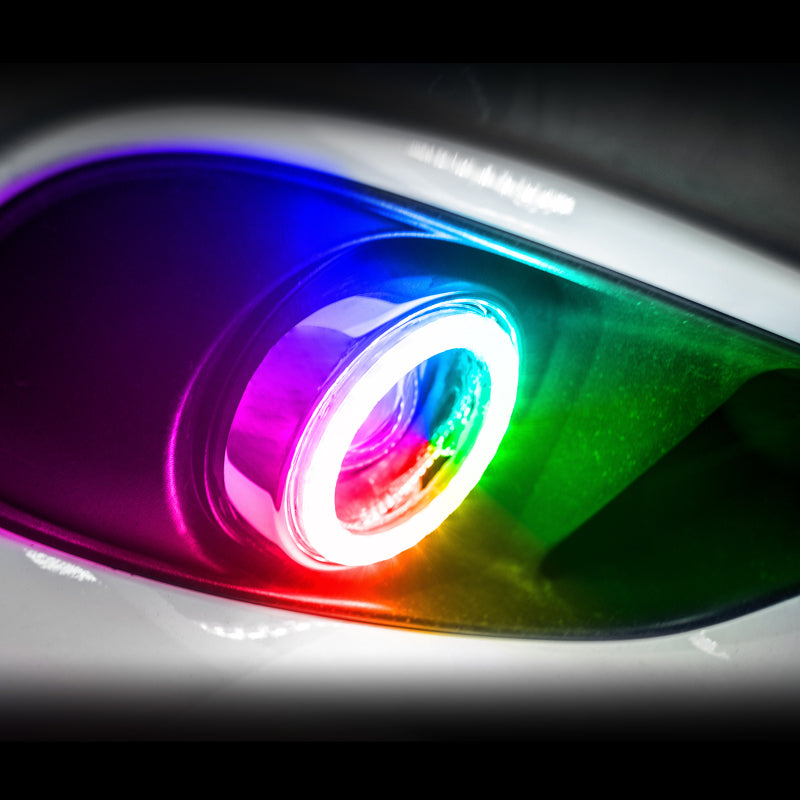 Oracle Dodge Avenger 07-14 LED Waterproof Fog Halo Kit - ColorSHIFT