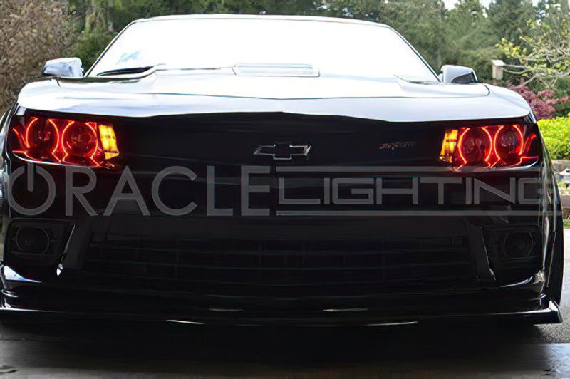 Oracle Chevrolet Camaro Non-RS 14-15 LED Dual Halo Kit Round Style - Green