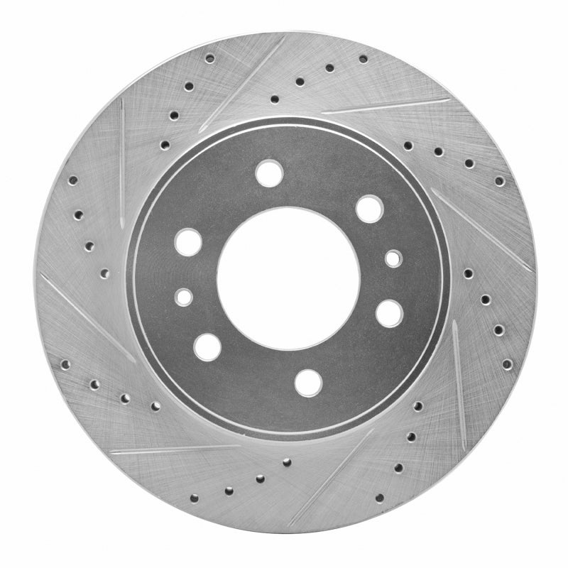 R1 09-09 Ford F-150 RWD Front Left Drilled & Slotted Silver Brake Rotor