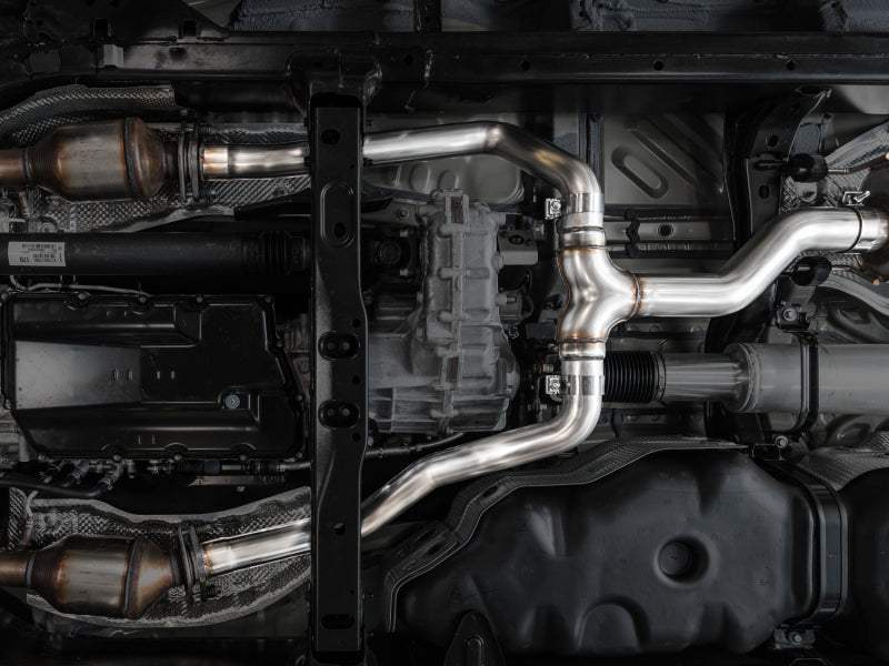 AWE Tuning 0FG Exhaust for 3rd Gen Toyota Tundra - Dual Chrome Silver Tips
