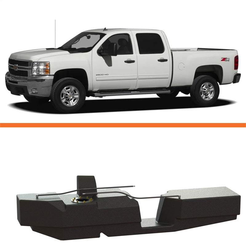 Titan Fuel Tanks 01-10 GM 2500/3500 Duramax Crew Cab Short Bed 52 Gallon XXL Mid-Ship Fuel Tank