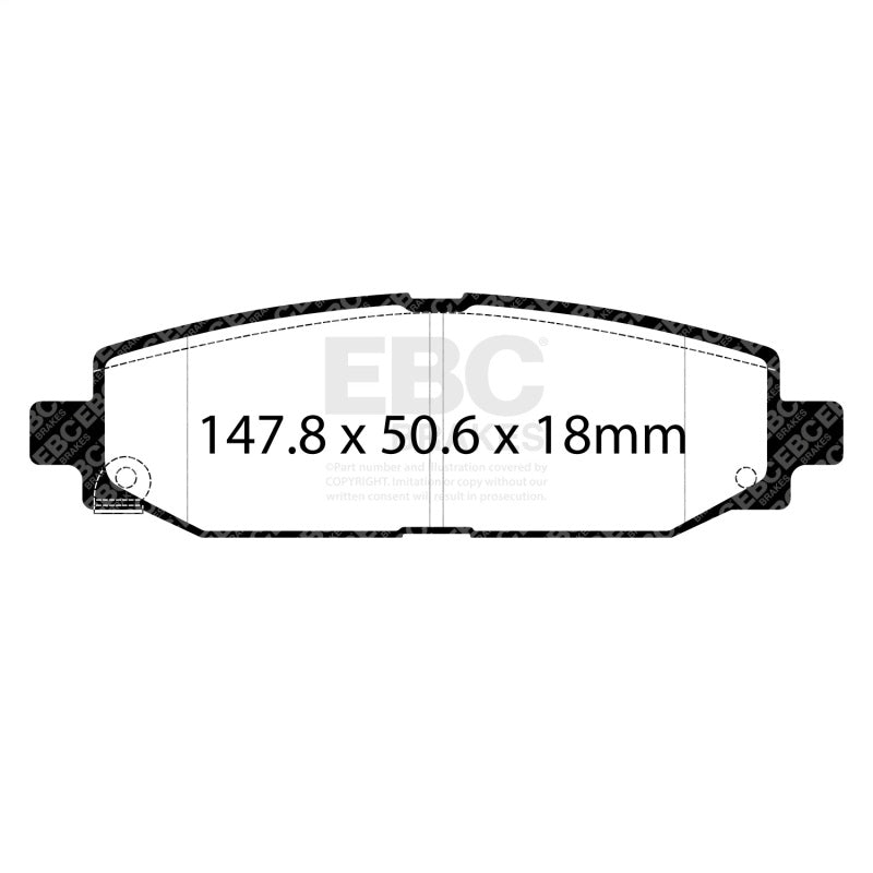 EBC 2018+ Jeep Wrangler (JL) Greenstuff Rear Brake Pads
