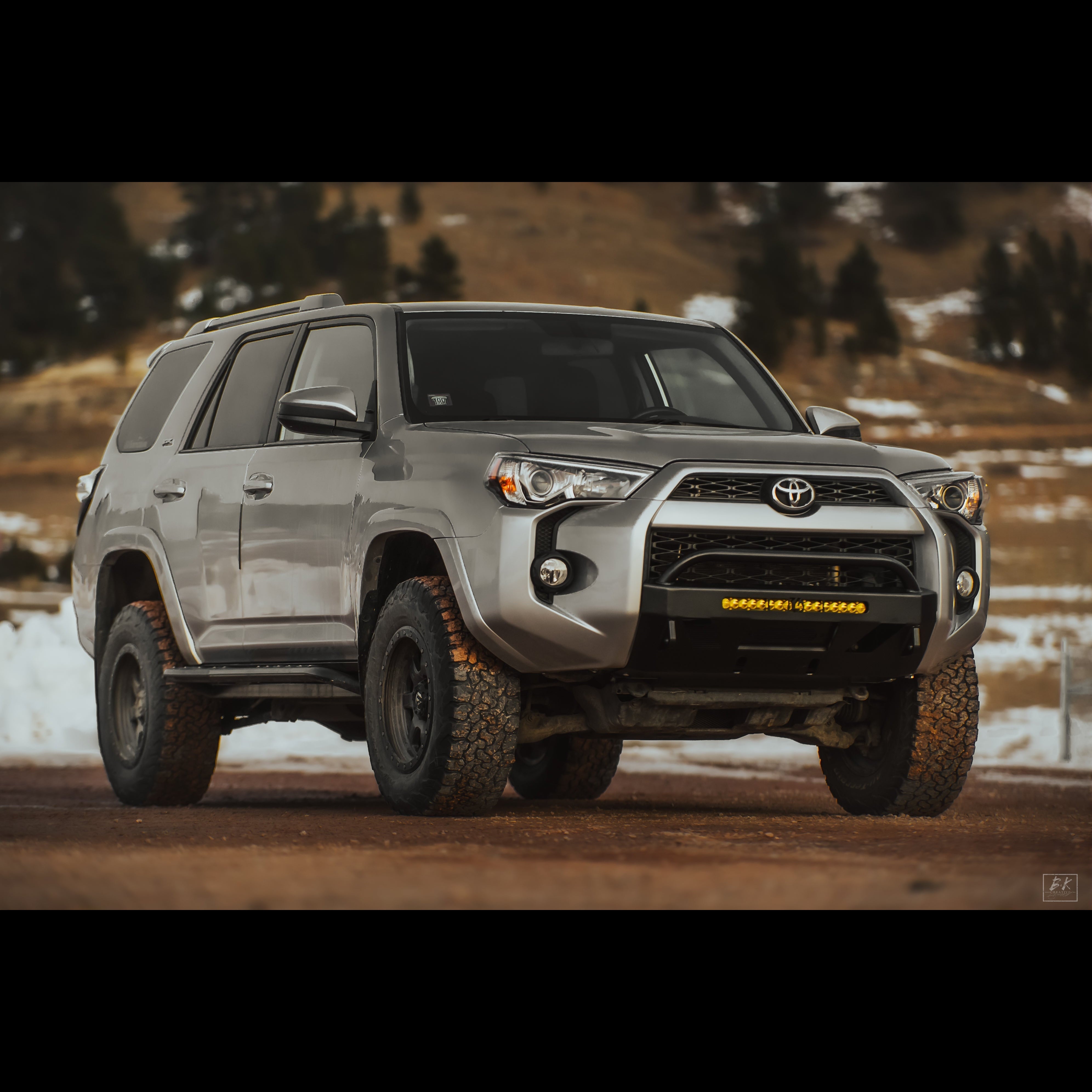 4Runner Lo-Pro winch bumper for 5th Gen models 2014-2024, enhancing off-road capability and rugged style.