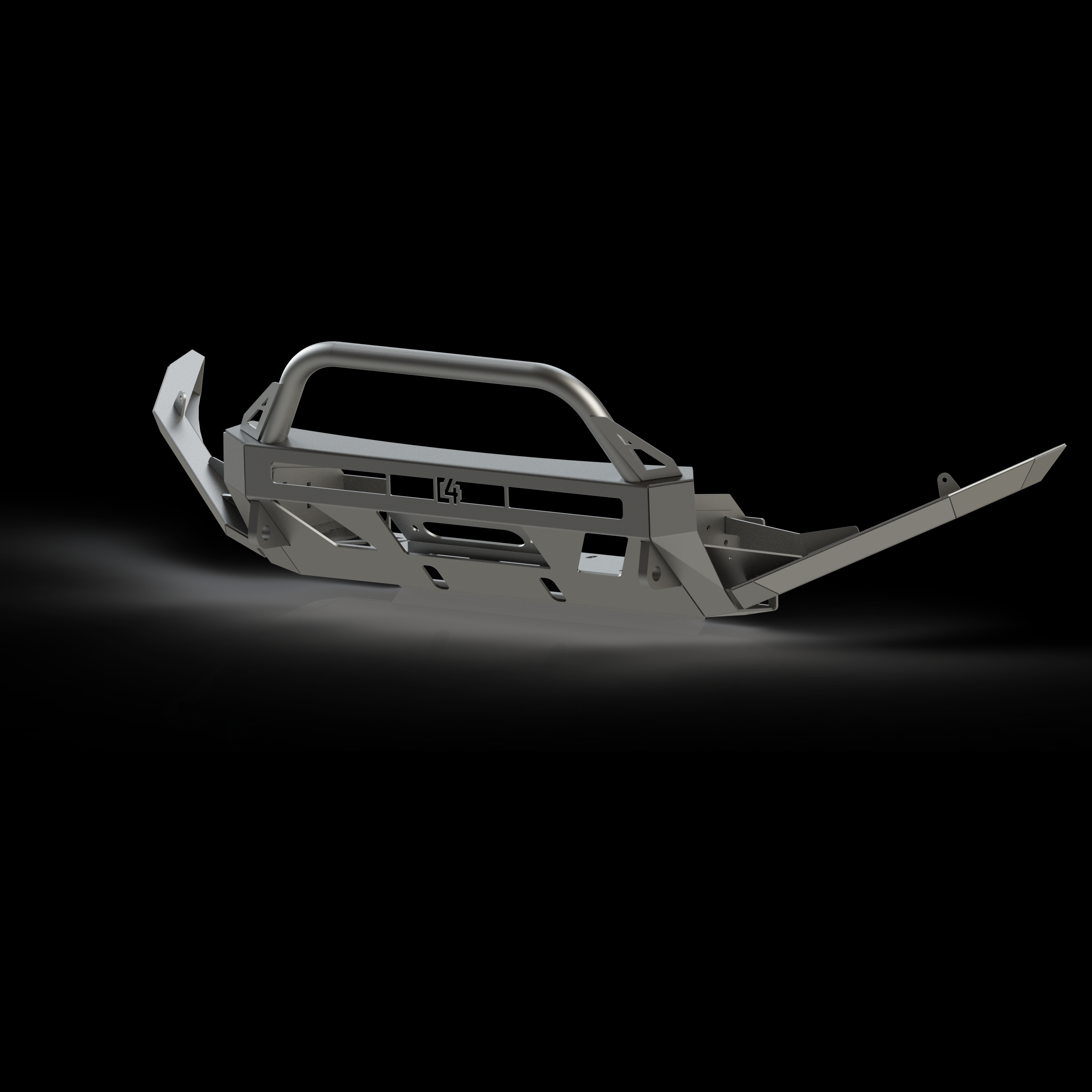 Lo-Pro winch bumper for 5th Gen 4Runner, designed for 2014-2024 models, featuring a sleek, durable construction.