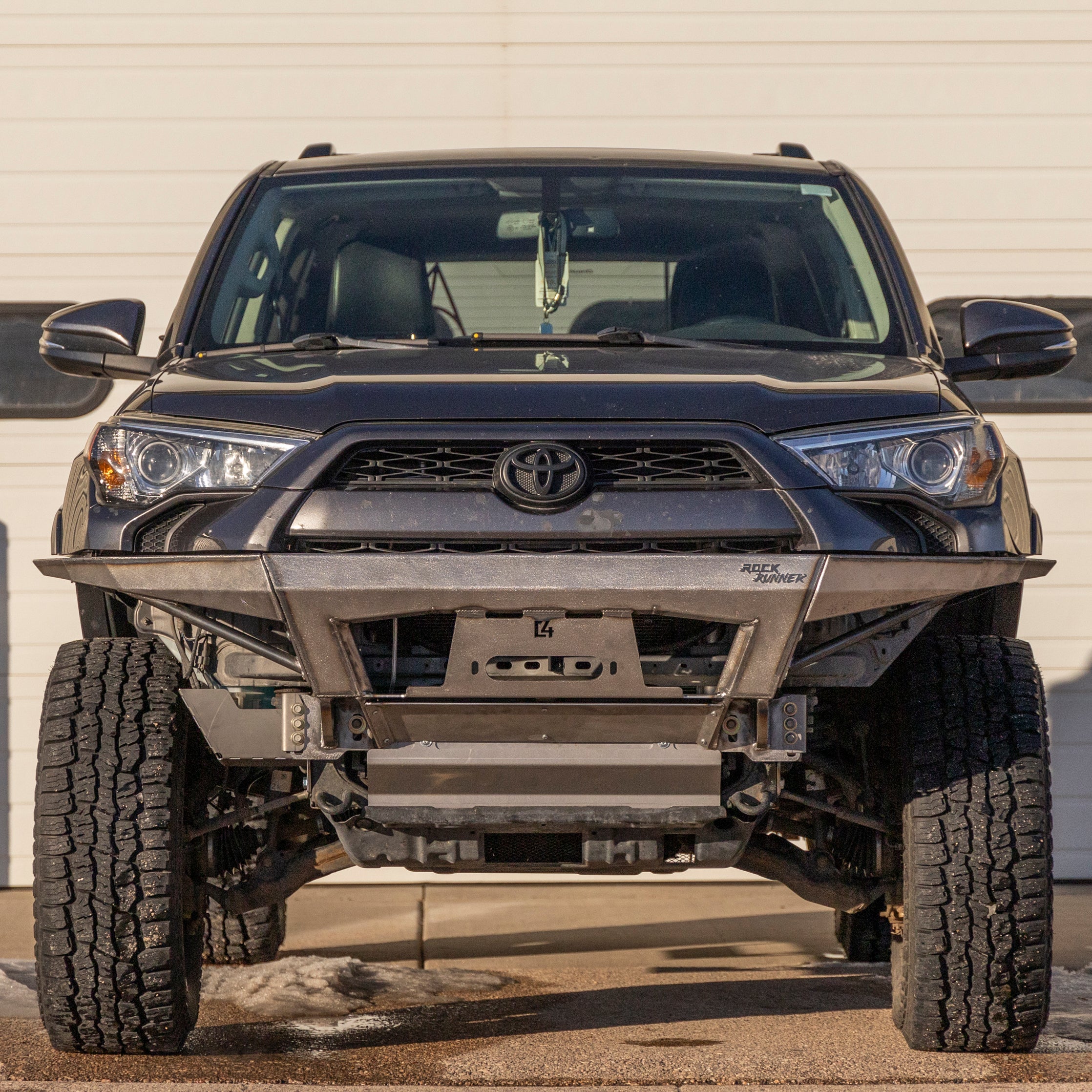 4Runner Rock Runner Front Bumper for 5th Gen models, 2010 and newer, showcasing rugged design and off-road capability.