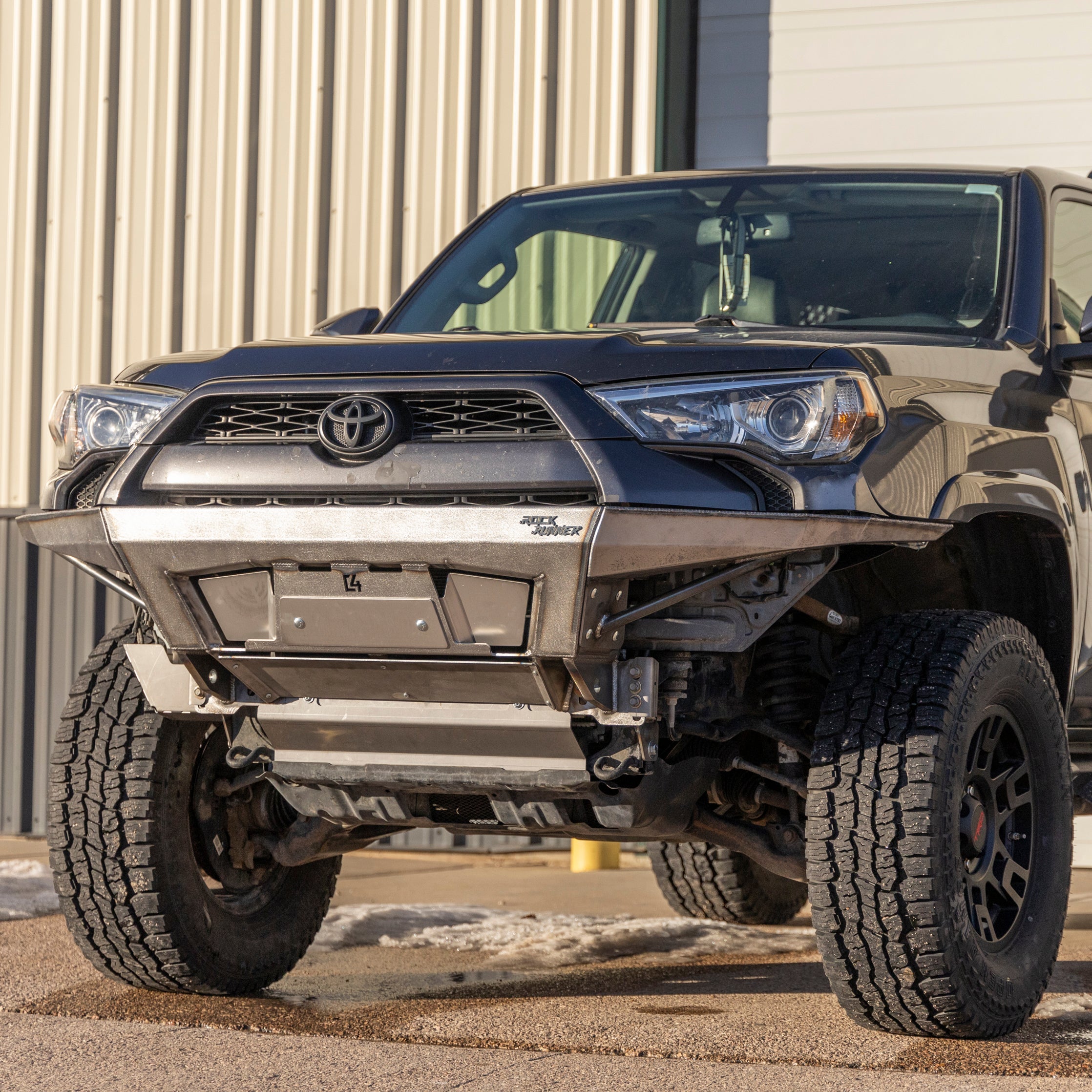 4Runner Rock Runner front bumper for 5th Gen models, designed for enhanced off-road performance and protection.