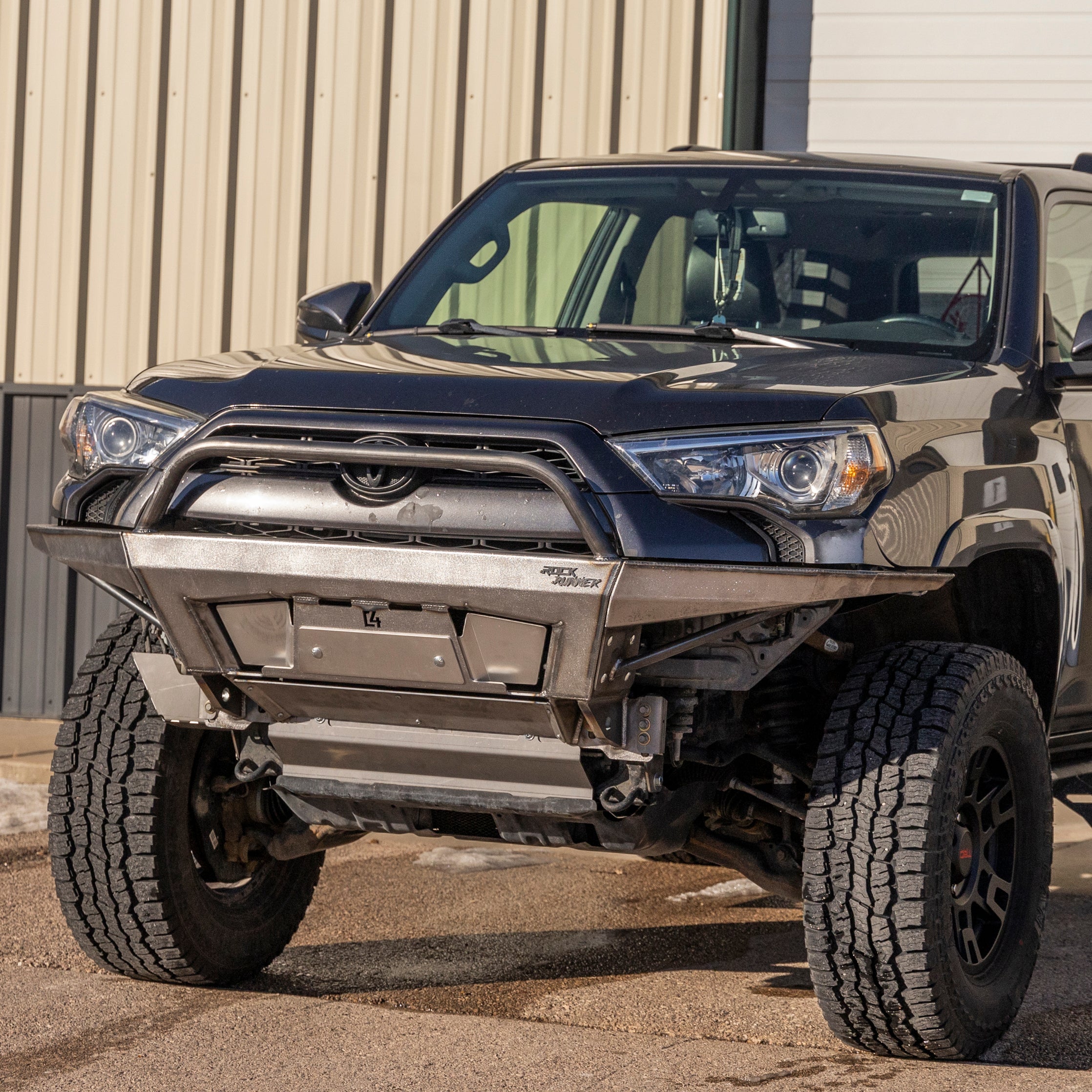 4Runner Rock Runner Front Bumper for 5th Gen models (2010+) showcasing rugged design and off-road capability.