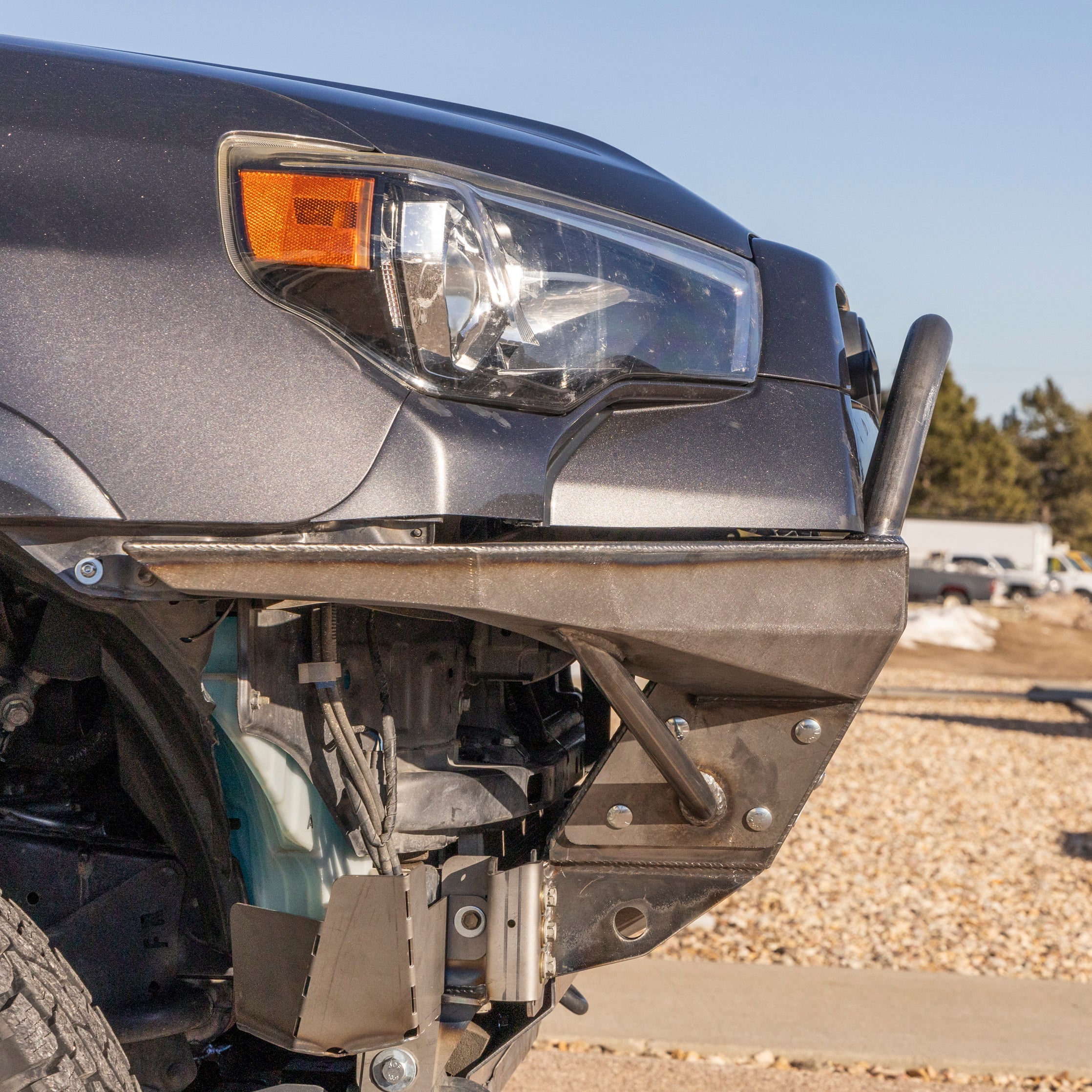 4Runner Rock Runner front bumper designed for 5th Gen models with a 1-inch body lift, enhancing off-road capability.