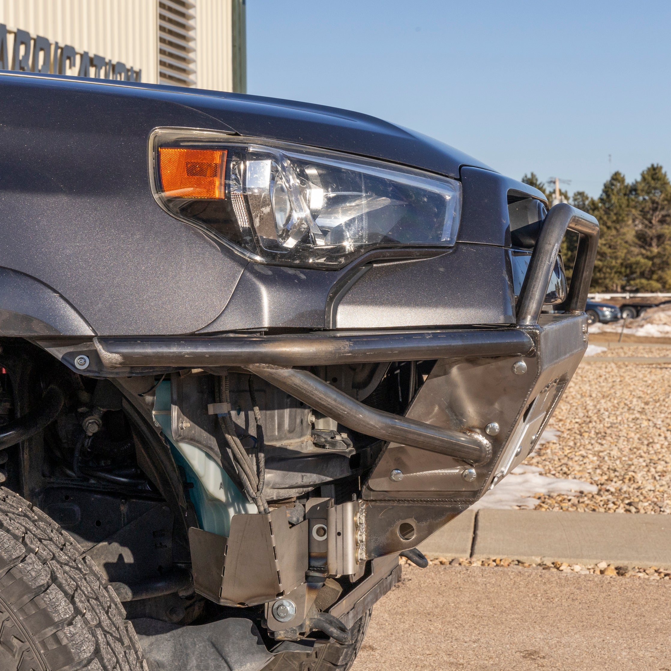 4Runner Rock Runner front bumper for 5th Gen models with 1-inch body lift, designed for durability and off-road performance.