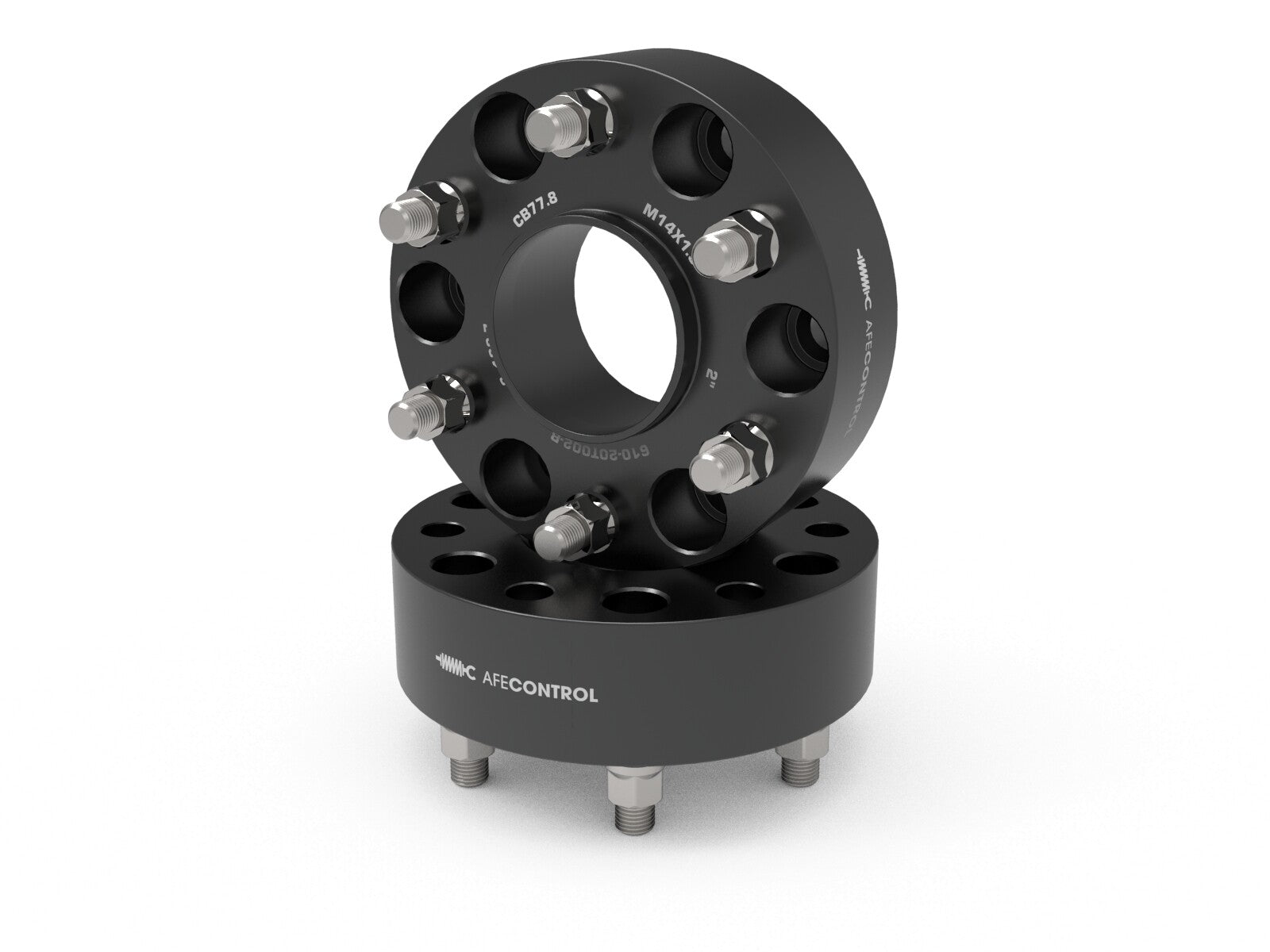 aFe Control Billet Aluminum Wheel Spacers Ram 1500 (Dt) 19-26 6x5.5mm, Cb 77.8mm, 2 Inch Thickness aFe Power