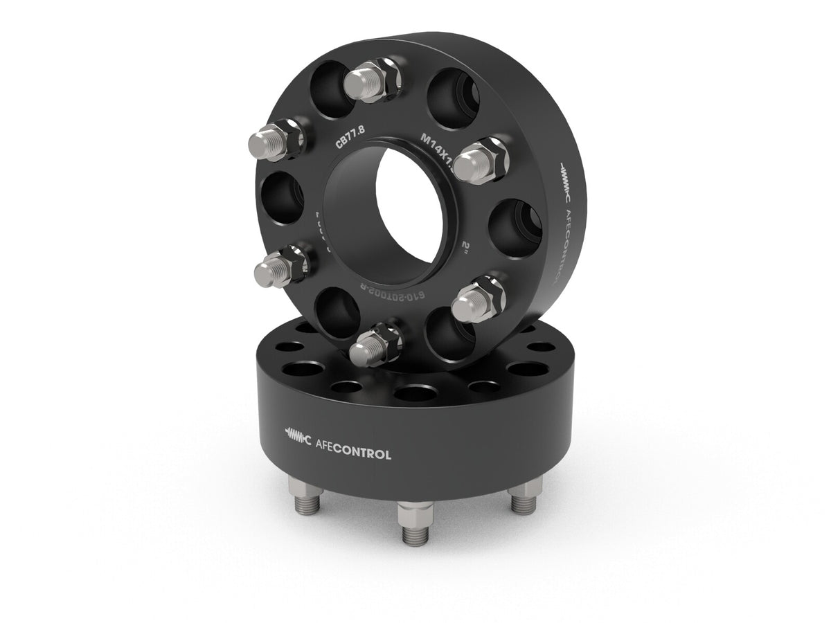 aFe Control Billet Aluminum Wheel Spacers Ram 1500 (Dt) 19-26 6x5.5mm, Cb 77.8mm, 2 Inch Thickness aFe Power