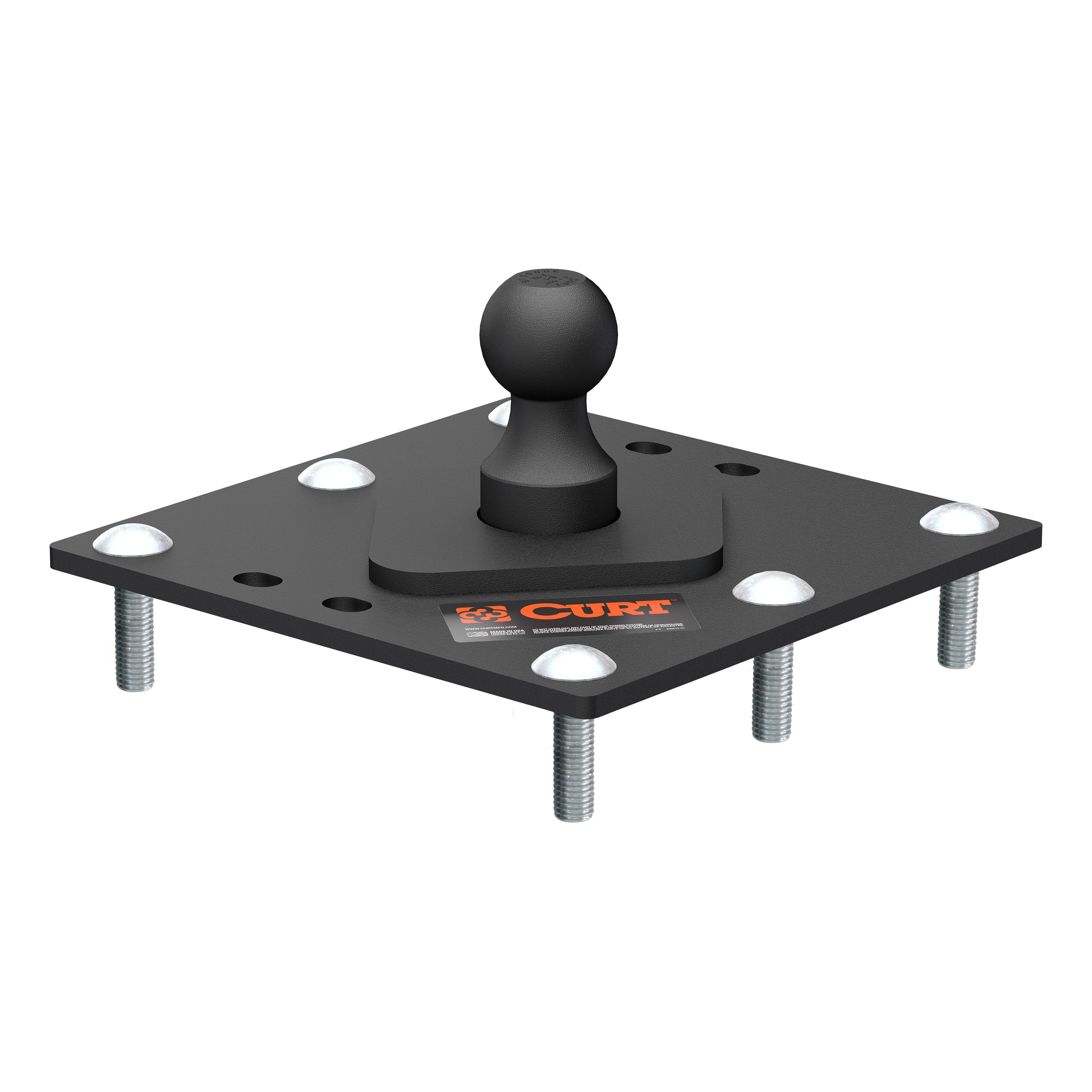 CURT Over-Bed Fixed Ball Gooseneck Hitch, 30,000 lbs, 2-5/16-Inch Ball Model 61100