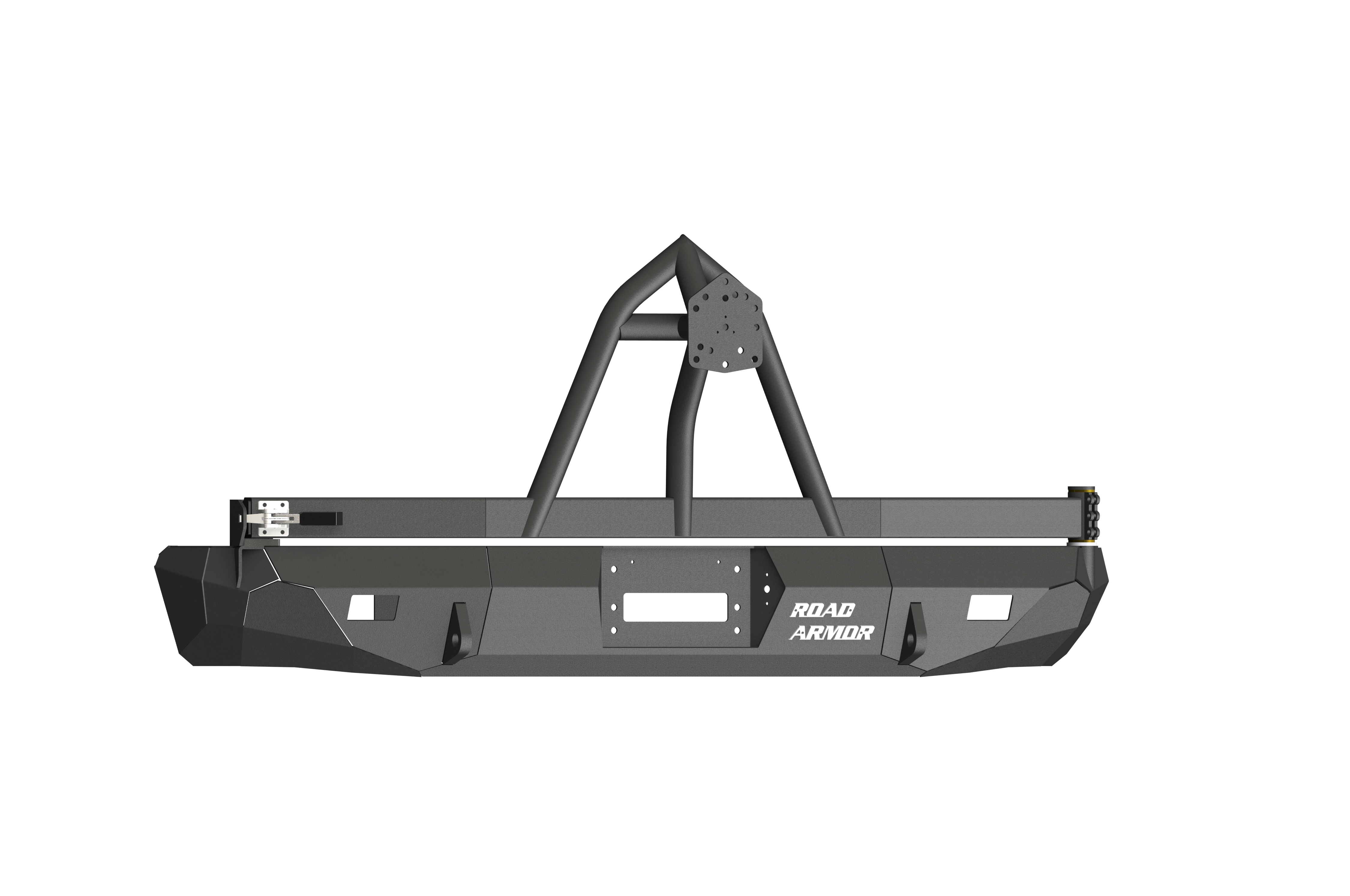 Stealth Rear Winch Bumper | Tire Carrier - Texture Black 1999-2007 Ford Excursion