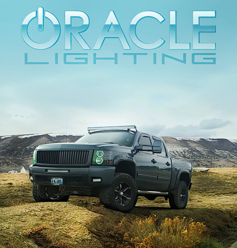 Oracle Chevy Silverado 07-13 Halo Kit Round Style - ColorSHIFT w/ Simple Controller