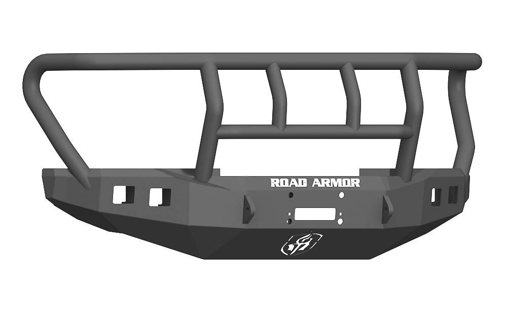 Stealth Front Winch Bumper Titan II Guard - Texture Black 2017-2022 Ford F-450 F-550
