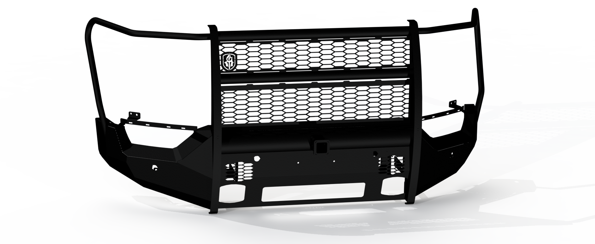 Vaquero Front Non-Winch Bumper Full Guard | 2in Receiver - Texture Black 2021-2023 Ford F-150