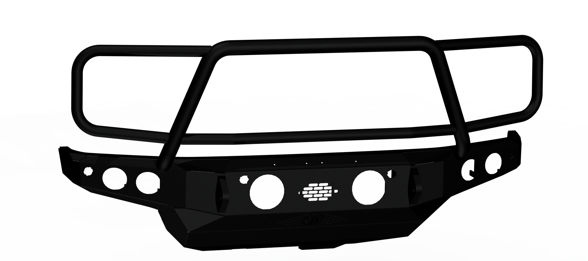 Stealth Front Mid Width Non-Winch Bumper Lonestar Guard - Texture Black 2021-2025 Ford Bronco