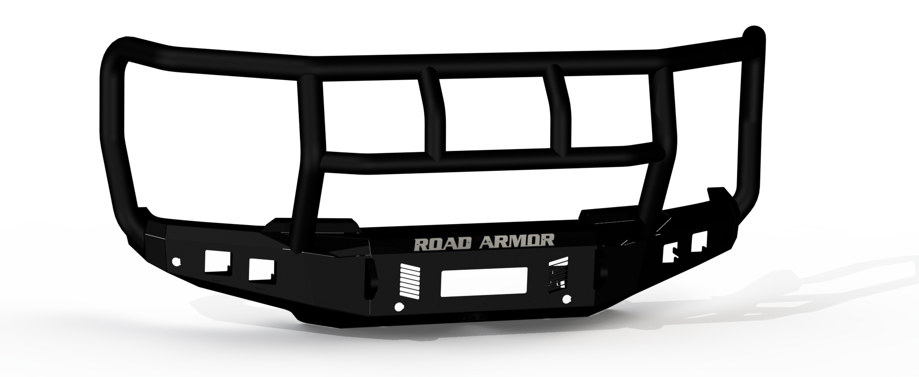 Stealth Front Non-Winch Bumper Titan II Guard - Texture Black 2023-2025 Ford F-250 F-350