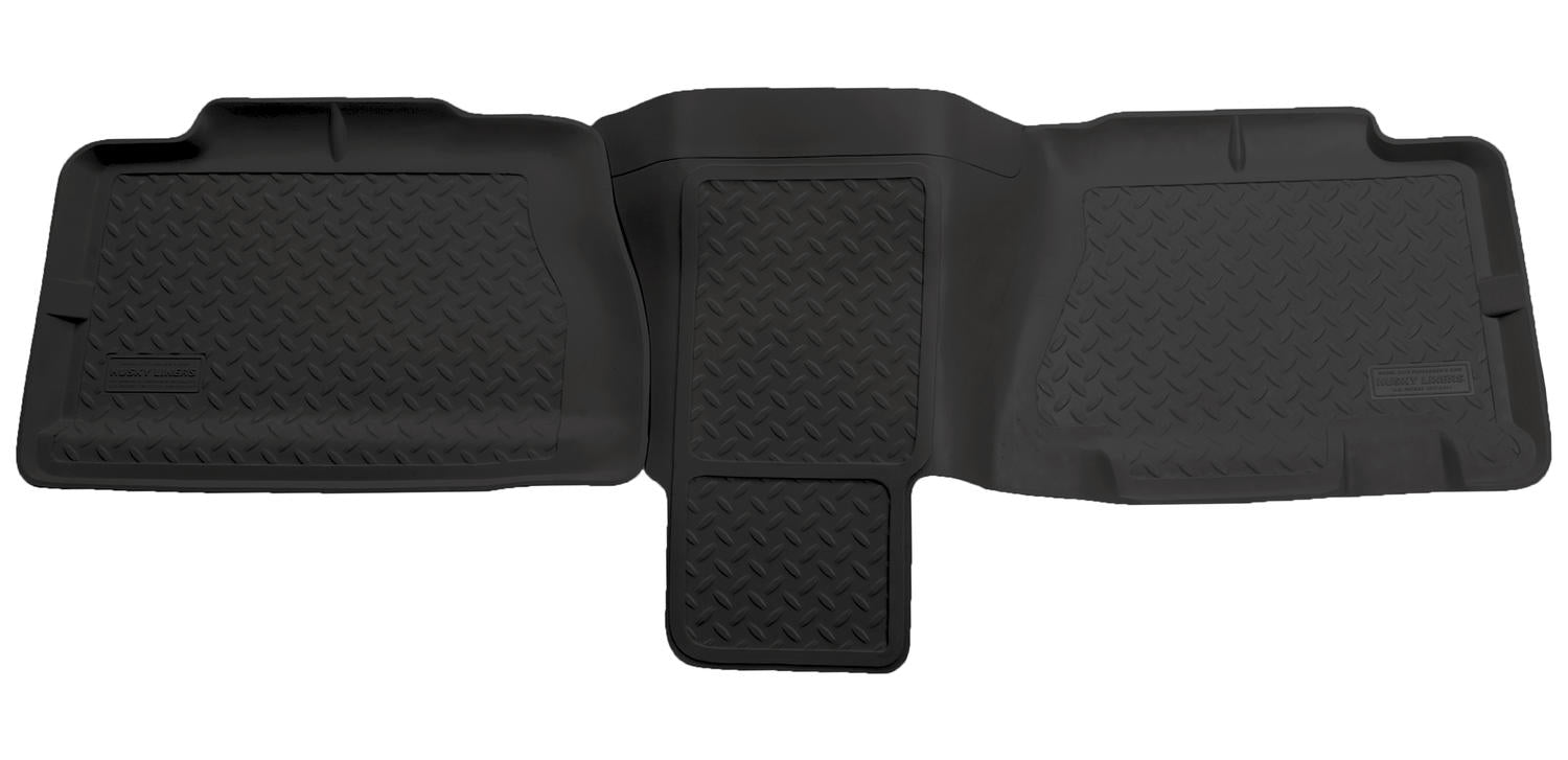 Classic Style 2nd Seat Floor Liner For 2000-2006 Suburban 1500/2500, Yukon XL 1500/XL 2500, Silverado/Sierra 1500 HD/2500 HD/3500 Black Husky Liners
