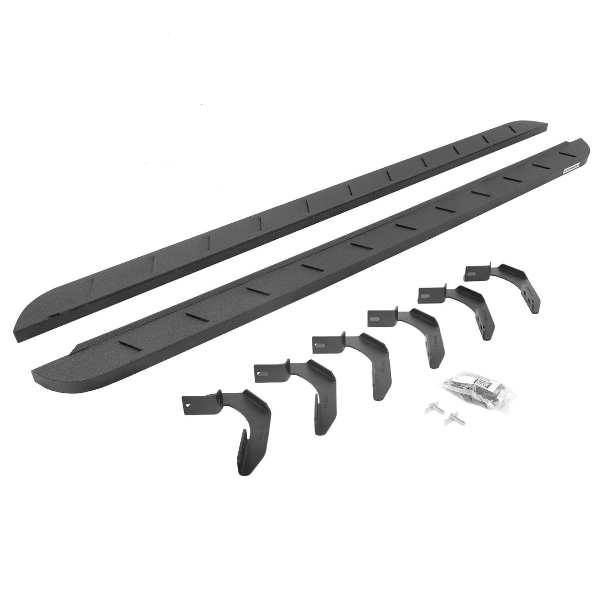 RB10 Slim Line Running Boards With Mounting Brackets Protective Bedliner Coating 2004-2014 Ford F-150 Extended Cab Go Rhino