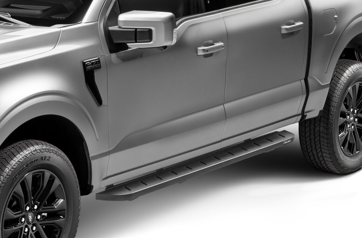 RB10 Running Boards With Mounting Brackets Textured Black 2015-2026 Ford F-150/ F-250/F-350 Go Rhino