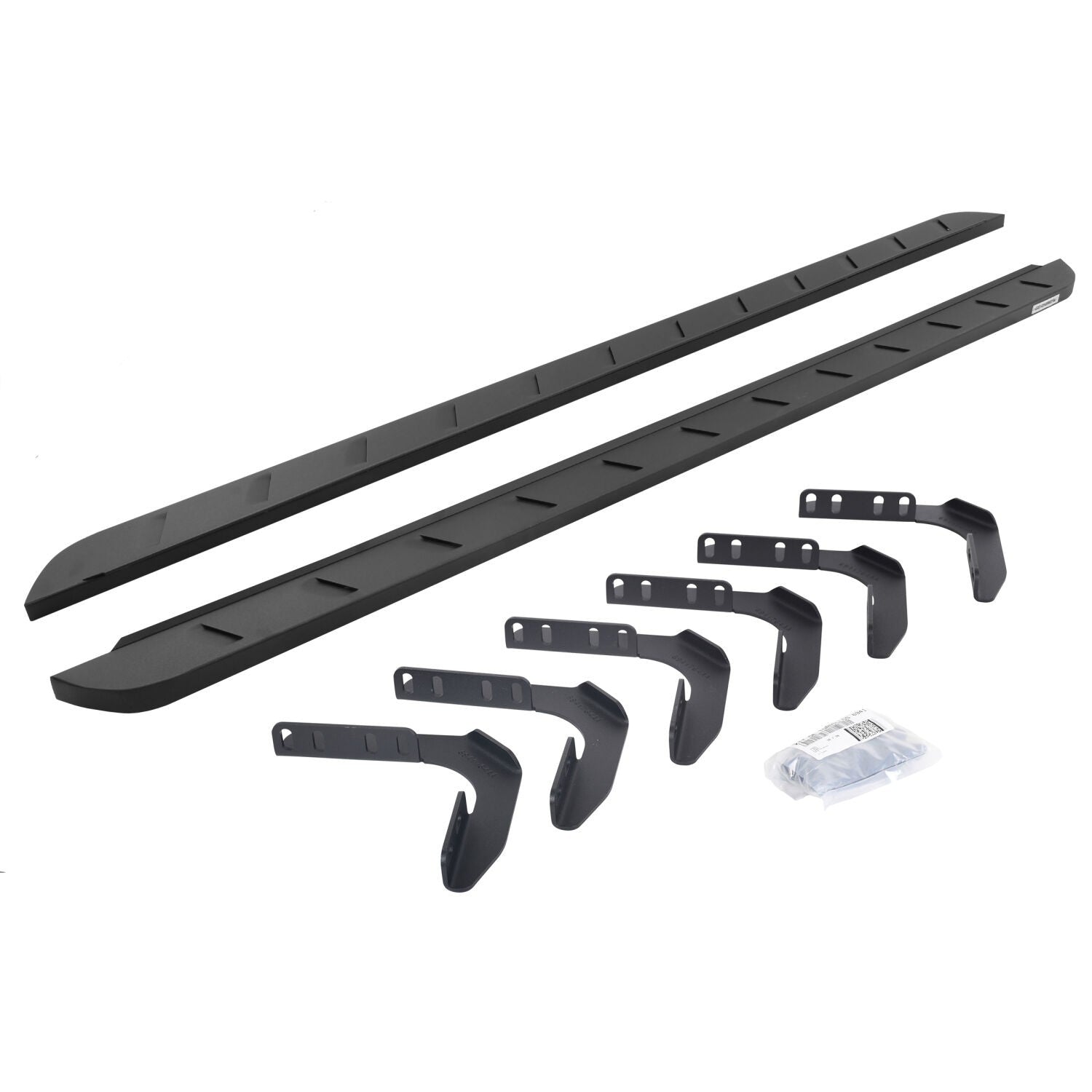 RB10 Slim Line Running Boards With Mounting Brackets Protective Bedliner Coating 1999-2016 Ford F-250/F-350 Extended Cab Go Rhino