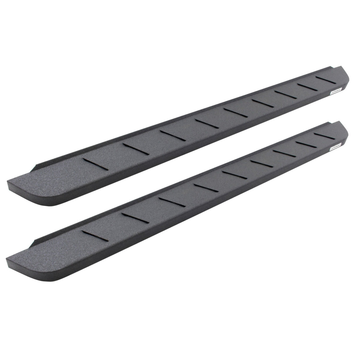 RB10 Running Boards With Mounting Brackets & 2 Pairs of Drop Steps Kit Protective Bedliner Coating 2015-2018 Ram 1500 Extended Cab Go Rhino