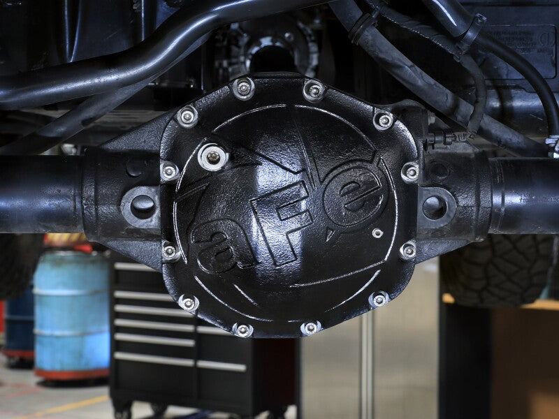 aFe POWER differential cover for Jeep Wrangler JL (2018-2025) enhances durability and performance for Dana M220 axles.