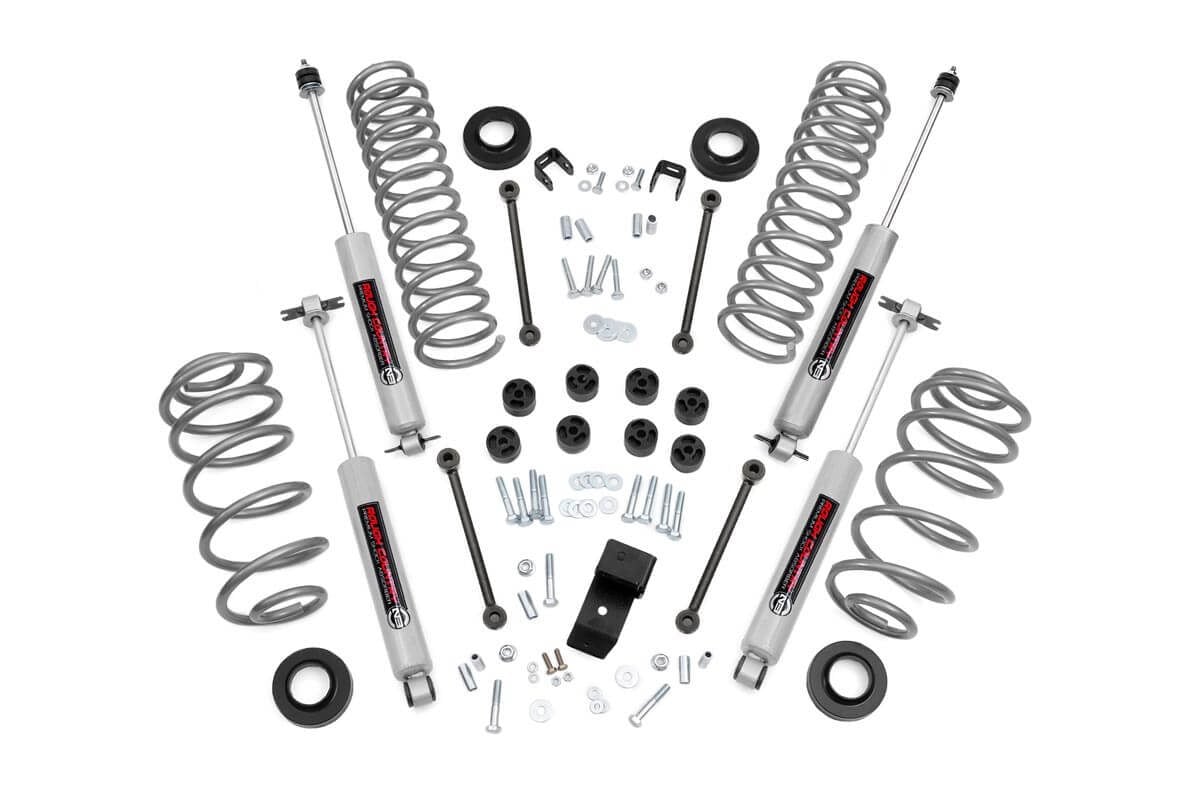 3.25 Inch Lift Kit 6 Cyl Jeep Wrangler TJ 4WD (1997-2002) Rough Country