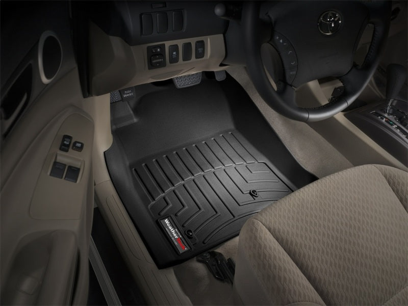 WeatherTech 05-11 Toyota Tacoma Access Cab Front FloorLiner - Black