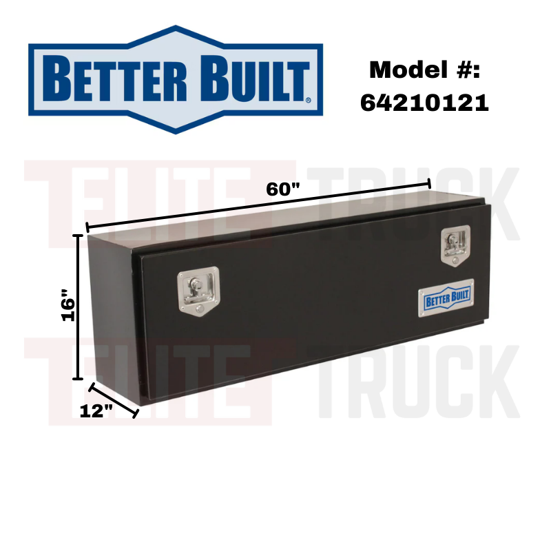 Better Built 60" Gloss Black Steel Crown Series Top Mount Tool Box Model 64210121