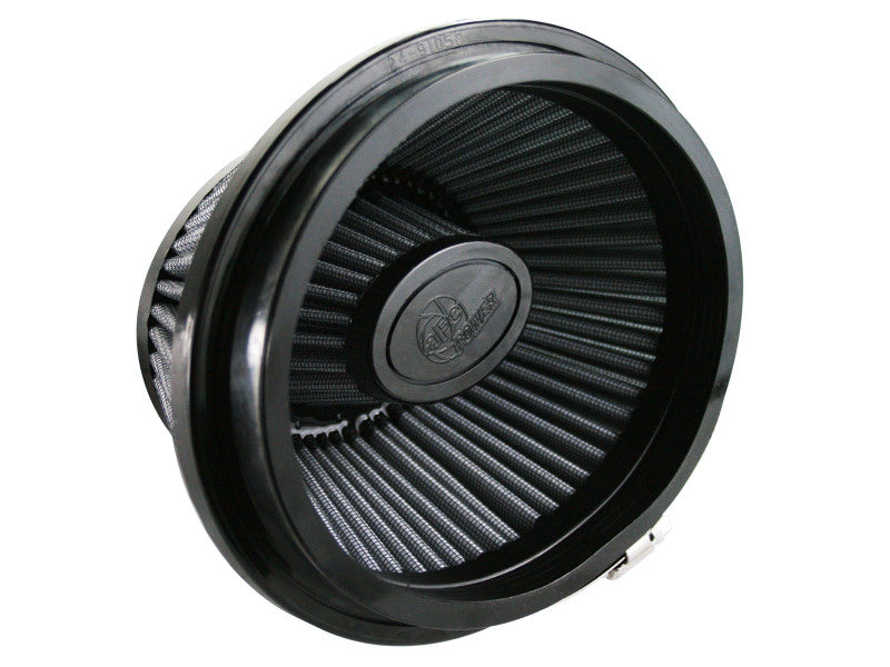 afe Magnum FORCE replacement air filter featuring a black design with pleated filter media, measuring 6-7/8 x 5-5/8 inches.