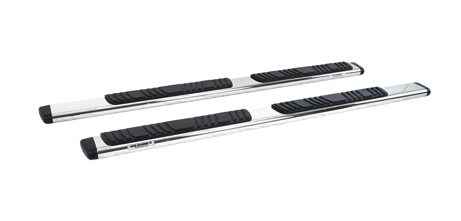 5 Inch OE Xtreme Low Profile SideSteps Boards Only Polished Stainless Steel 1999-2026 Ford F-250/F-350 2002-2010 Dodge Ram 1500/2500/3500 Go Rhino