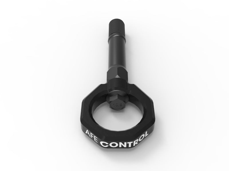 aFe CONTROL Tow Hook for Nissan Z 23-25 V6-3.0L, designed for enhanced towing capability and durability.