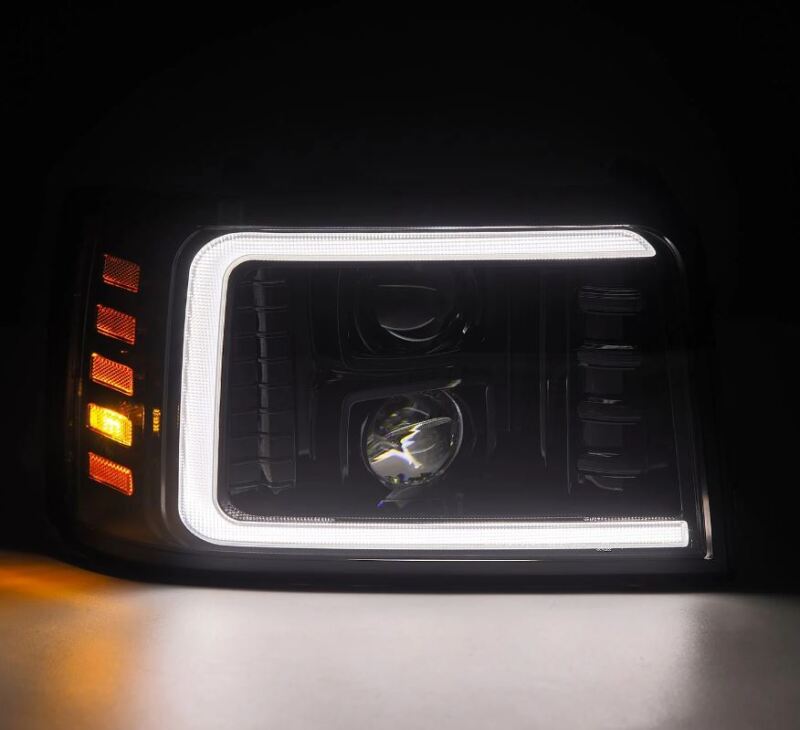 AlphaRex LUXX-Series projector headlights for 92-96 Ford F Series, featuring modern LED design and enhanced visibility.