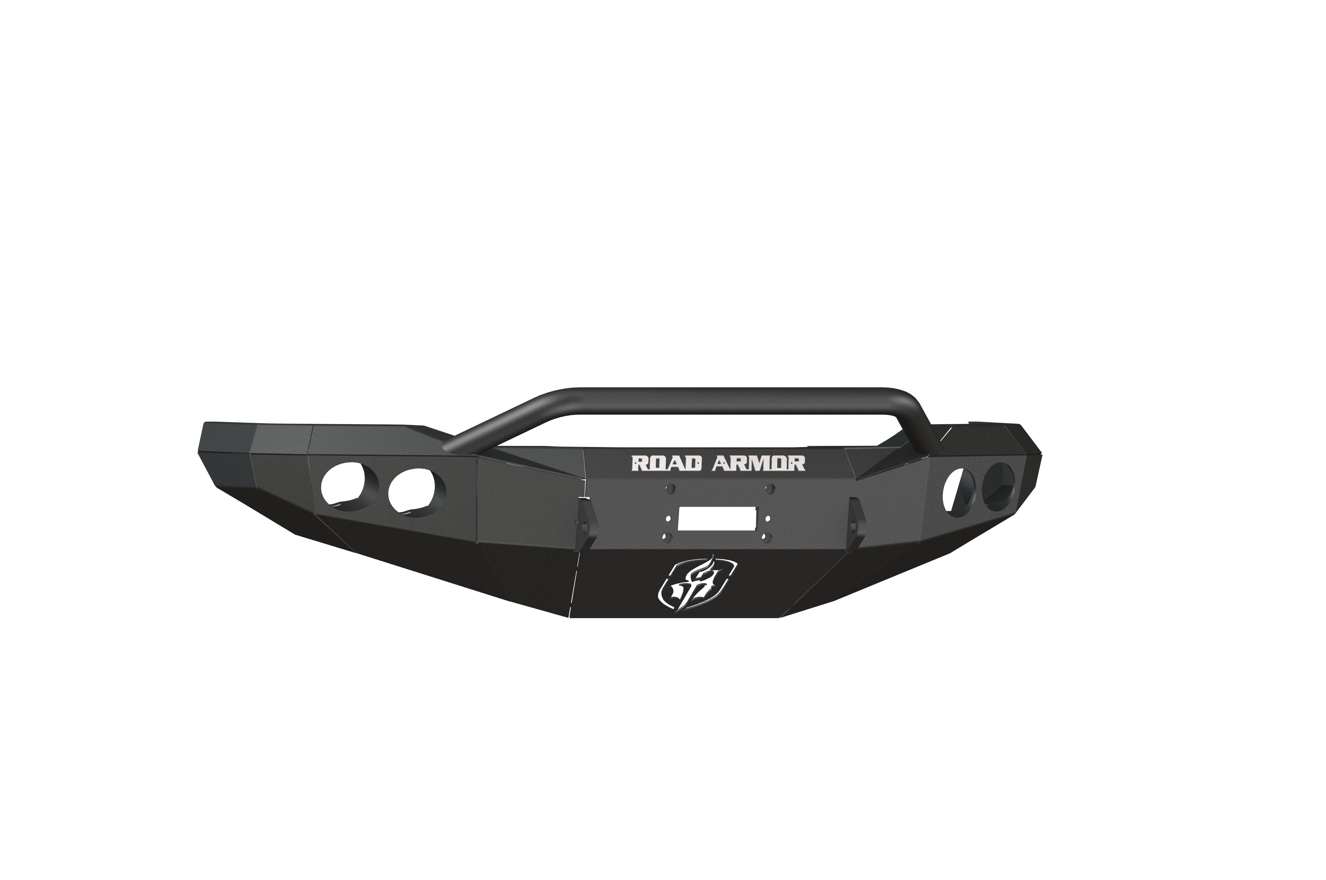 Stealth Front Winch Bumper Pre-Runner Guard | Round Holes - Texture Black 1999-2004 Ford F-250 F-350 F-450 Excursion