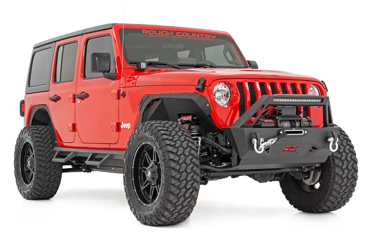 6 Inch Long Arm Suspension Lift Kit w/Vertex Shocks 18-20 Wrangler JL 4 Door Rough Country