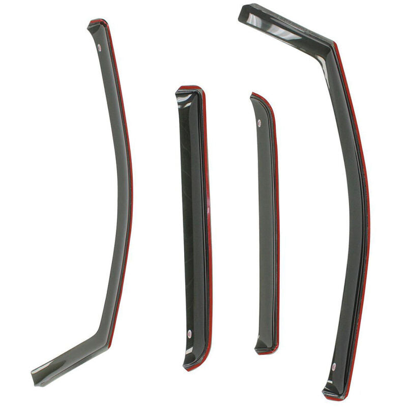 Westin 2007-2013 Chevrolet/GMC Avalanche In-Channel Wind Deflector 4pc - Smoke