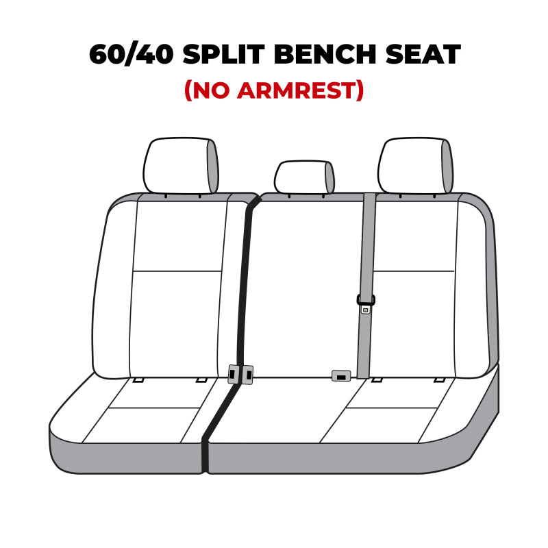 Covercraft 22-23 Toyota Tundra Polycotton SeatSaver Custom Second Row Seat Covers - Charcoal