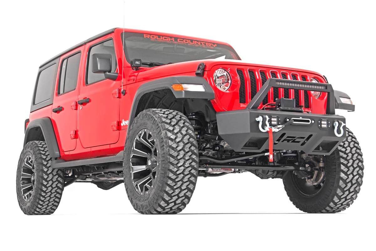 3.5 Inch Lift Kit C/A Drop 4-Door Jeep Wrangler Unlimited 4WD (18-23) Rough Country