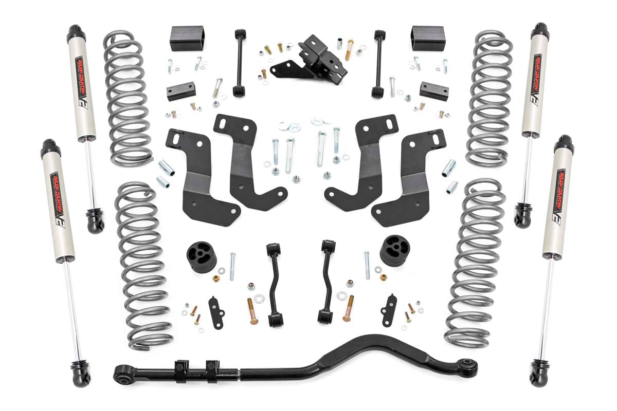 3.5 Inch Lift Kit C/A Drop Stage 1 V2 Jeep Wrangler Unlimited (18-23) Rough Country