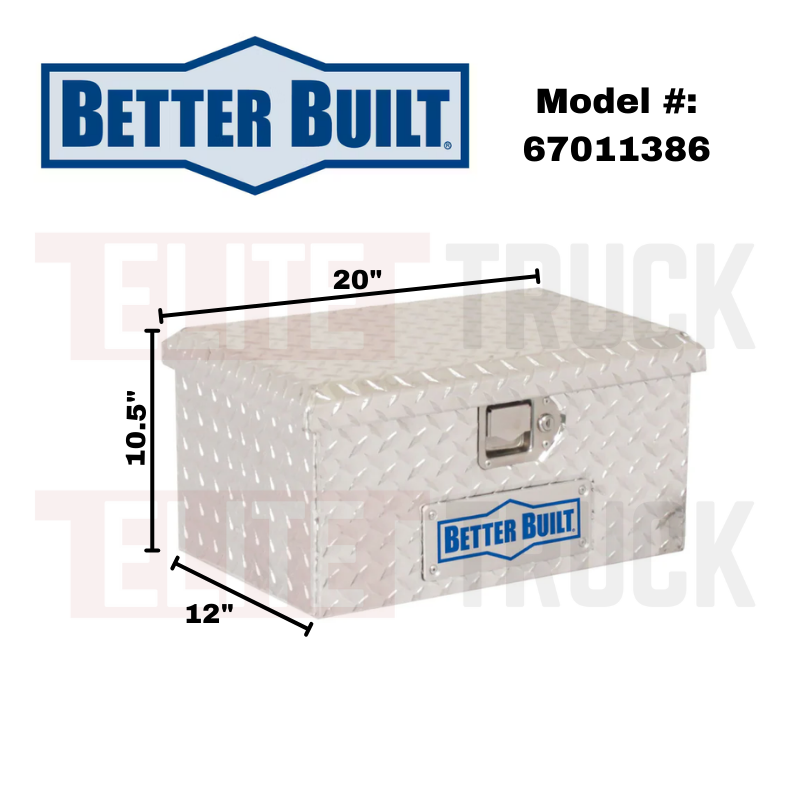 Better Built 20" Bright Aluminum ATV Tool Box Model 67011386