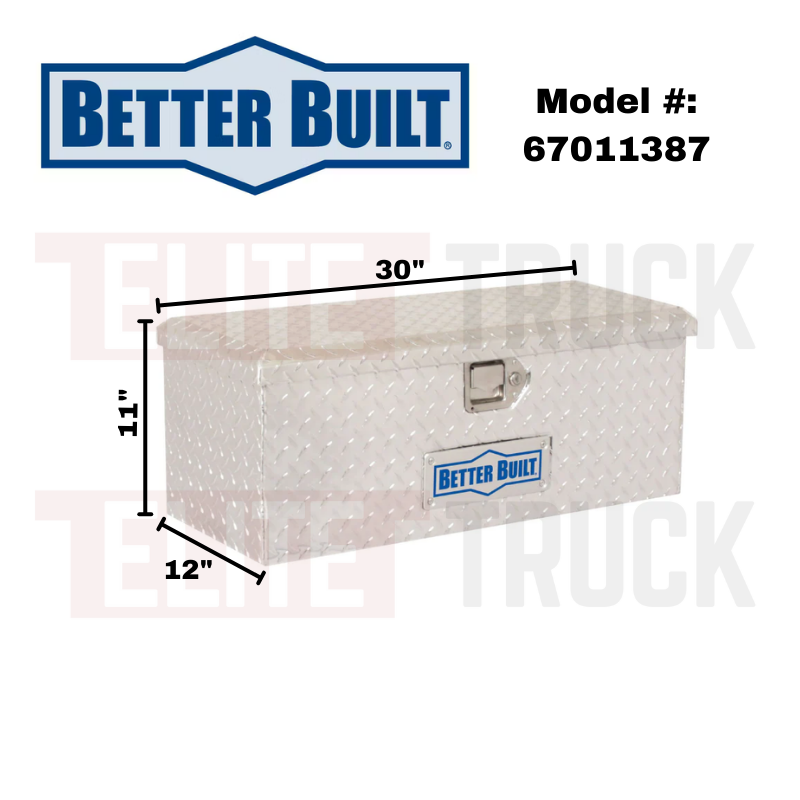 Better Built 30" Bright Aluminum ATV Tool Box Model 67011387